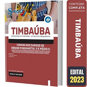 Apostila Timbaúba PE - Comum aos Cargos Fundamental 2