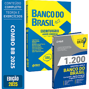 Kit Apostila Banco Do Brasil 2025 - Escriturário - Agente Comercial