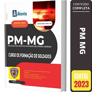 Apostila Concurso PM MG 2024 - Soldado PM - Editora Atento