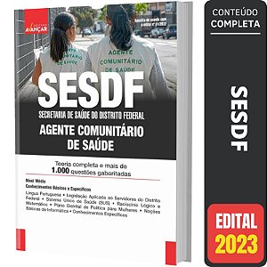 Apostila Concurso SESDF - AGENTE COMUNITÁRIO DE SAÚDE
