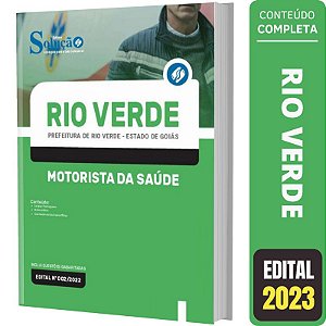 Apostila Prefeitura Rio Verde GO - Motorista da Saúde
