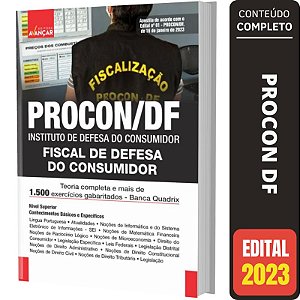 Apostila Concurso Procon Df - Fiscal De Defesa Do Consumidor