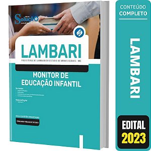 Apostila Concurso Lambari MG - Monitor de Educação Infantil