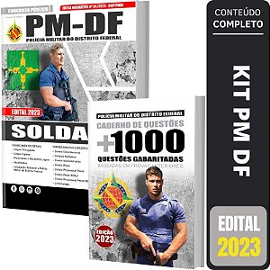 Kit Apostila Concurso PM DF - Soldado + testes