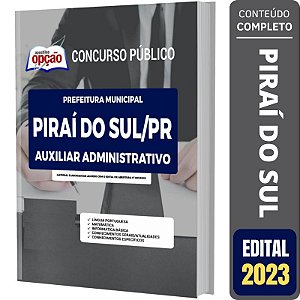 Apostila Piraí do Sul PR - Auxiliar Administrativo