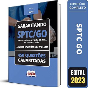 Caderno de Testes SPTC-GO Auxiliar de Autópsia de 3ª Classe