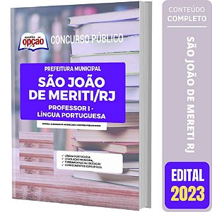 Apostila São João de Meriti RJ - Professor Língua Portuguesa