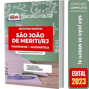 Apostila São João de Meriti RJ - Professor 1 - Matemática