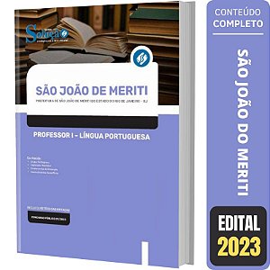 Apostila São João Meriti RJ Professor 1 - Língua Portuguesa