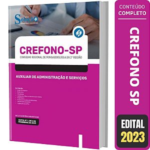 Apostila CREFONO SP - Auxiliar de Administração e Serviços