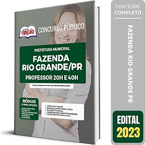 Apostila Fazenda Rio Grande PR Professor 20h e 40h
