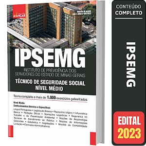 Apostila Concurso Ipsemg - Técnico De Seguridade Social