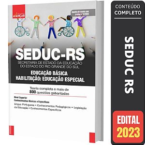 Apostila SEDUC RS – Habilitação: Educação Especial