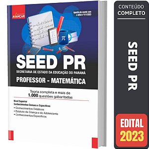 Apostila Concurso Seed Pr - Professor De Matemática
