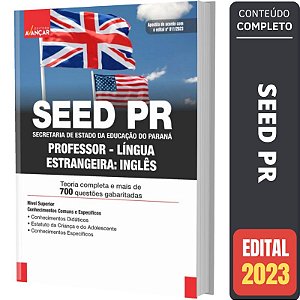 Apostila Concurso Seed Pr - Professor De Inglês