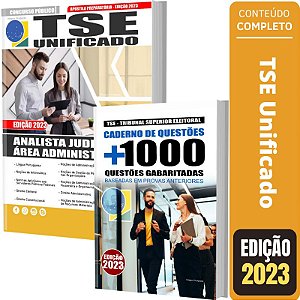 Kit Apostila TSE UNIFICADO - Analista Área Administrativa + Questões