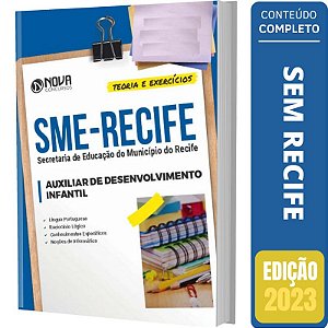 Apostila SME Recife - Auxiliar Desenvolvimento Infantil