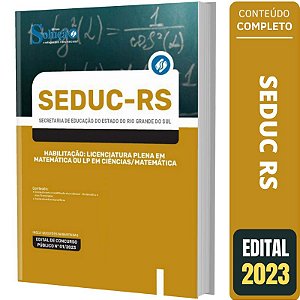 Apostila SEDUC RS Habilitação Licenciatura Plena Matemática