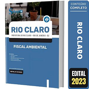 Apostila Prefeotira Rio Claro RJ - Fiscal Ambiental
