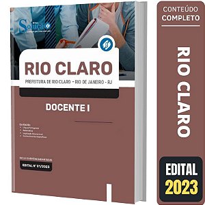 Apostila Prefeitura de Rio Claro RJ - Docente 1