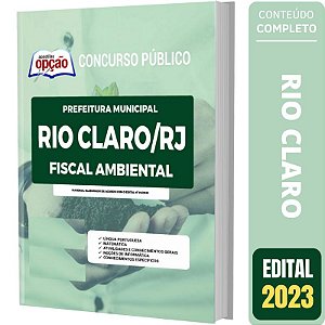 Apostila Prefeitura de Rio Claro RJ - Fiscal Ambiental