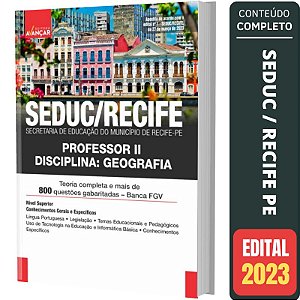 Apostila Concurso Seduc Sme Recife - Professor 2 - Geografia