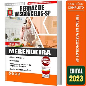 Apostila Prefeitura Ferraz De Vasconcelos Sp - Merendeira