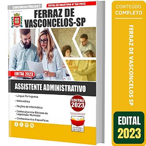 Apostila Ferraz De Vasconcelos Sp Assistente Administrativo