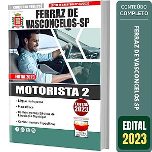 Apostila Prefeitura Ferraz De Vasconcelos Sp - Motorista 2