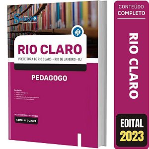 Apostila Prefeitura Rio Claro RJ - Pedagogo