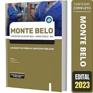 Apostila Monte Belo MG Ajudante de Obras e Serviços Público