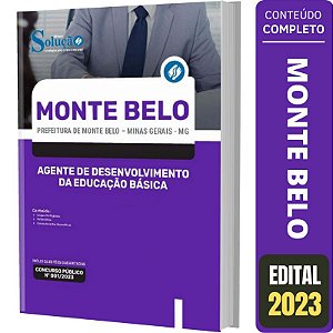 Apostila Monte Belo - Agente Desenvolvimento Educação Básica