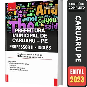 Apostila Prefeitura Caruaru Pe - Professor 2 - Inglês