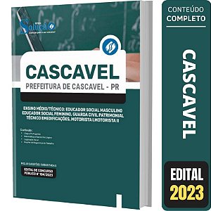 Apostila Concurso Cascavel PR - Ensino Médio Técnico