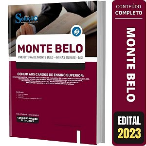 Apostila Concurso Monte Belo MG - Cargos de Ensino Superior