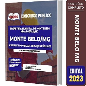 Apostila Monte Belo MG - Ajudante de Obras e Serviços