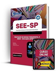 Apostila SEE SP 2023 - Professor de Educação Artística - Parte Específica - ARTE