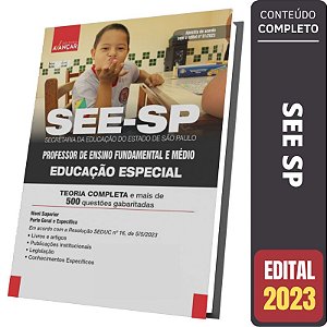 Apostila Concurso SEE SP 2023 - Professor de Educação Especial - Parte Geral e Específica