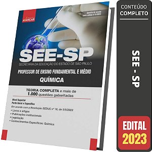 Apostila Concurso SEE SP 2023 - Professor de Química - Parte Geral e Específica
