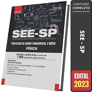 Apostila Concurso SEE SP 2023 - Professor de Física - Parte Geral e Específica