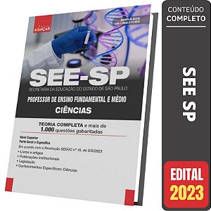 Apostila Concurso SEE SP 2023 - Professor De Ciências - Parte Geral e Específica