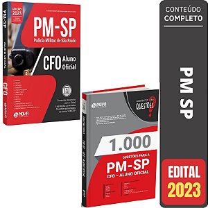 KIT Apostila CFO PM SP - Aluno OFICIAL Barro Branco + Caderno de Questões