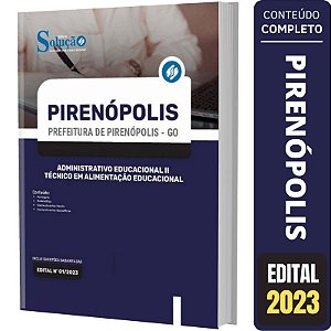 Apostila Pirenópolis Go - Técnico Em Alimentação Educacional