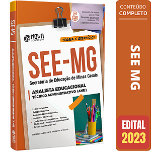 Apostila SEE MG 2023 - Analista Educacional - Técnico Administrativo - ANE