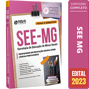 Apostila SEE MG 2023 - Professor PEB - Língua Portuguesa - Português