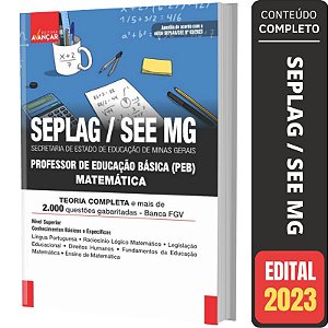 Apostila SEE MG 2023 - Professor De Matemática