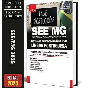Apostila Concurso SEE MG 2025 - Professor de Língua Portuguesa - Português