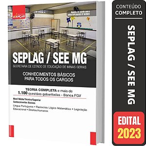 Apostila SEE MG 2023 - Secretaria de Educação Minas Gerais - Todos os Cargos