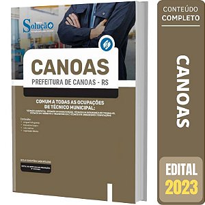 Apostila Canoas RS - Comum as Ocupações de Técnico Municipal