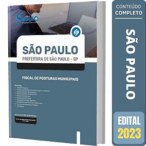 Apostila São Paulo SP - Fiscal de Posturas Municipais